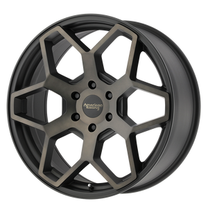 American Racing AR916 Satin Black With Dark Tint Clear Coat 20x8.5 +35 6x135mm 87.1mm - WheelWiz