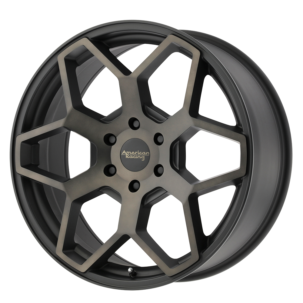 American Racing AR916 Satin Black With Dark Tint Clear Coat 18x8.5 +35 6x135mm 87.1mm - WheelWiz