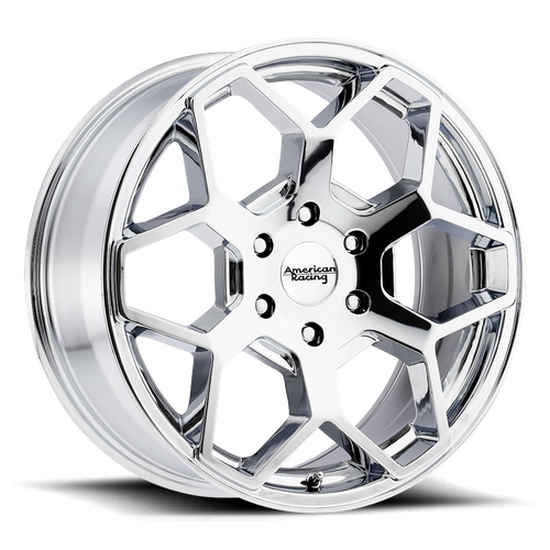 American Racing AR916 Chrome 20x8.5 +15 6x139.7mm 106.1mm - WheelWiz