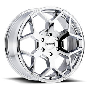 American Racing AR916 Chrome 20x8.5 +15 6x139.7mm 106.1mm - WheelWiz