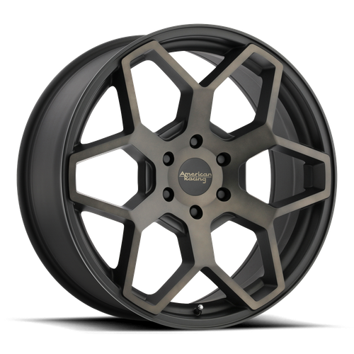 American Racing AR916 Satin Black With Dark Tint Clear Coat 22x9 +35 5x114.3mm 67.1mm - WheelWiz