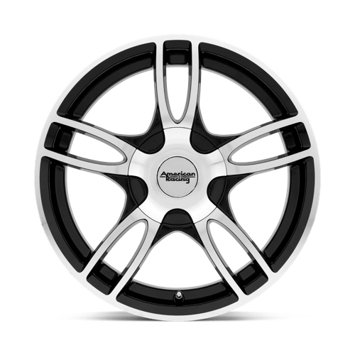 American Racing AR919 ESTRELLA 2 Gloss Black Machined 17x7.5 +45 5x110|5x115mm 72.6mm - WheelWiz