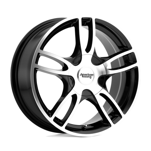 American Racing AR919 ESTRELLA 2 Gloss Black Machined 15x7 +35 5x100|5x105mm 72.6mm