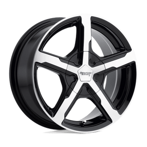 American Racing AR921 TRIGGER Gloss Black Machined 18x8 +15 5x108mm 72.6mm
