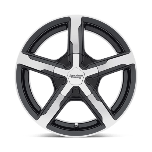 American Racing AR921 TRIGGER Gloss Black Machined 18x8 +15 5x108mm 72.6mm - Wheelwiz