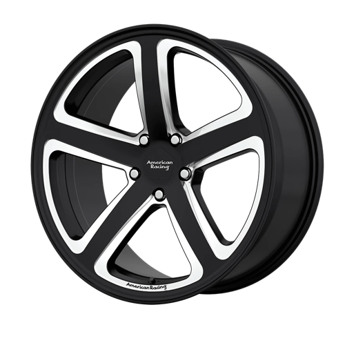 American Racing AR922 HOT LAP Satin Black Milled 20x9 +25 5x120mm 74.1mm - WheelWiz