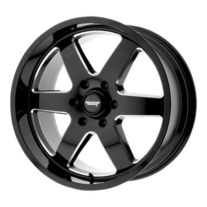 American Racing AR926 PATROL Gloss Black Milled 20x9 +12 8x180mm 130.8mm - WheelWiz