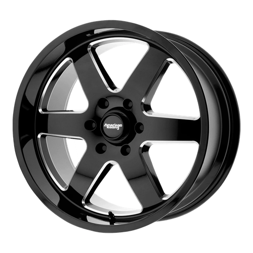 American Racing AR926 PATROL Gloss Black Milled 20x9 +12 5x127mm 83.1mm - Wheelwiz
