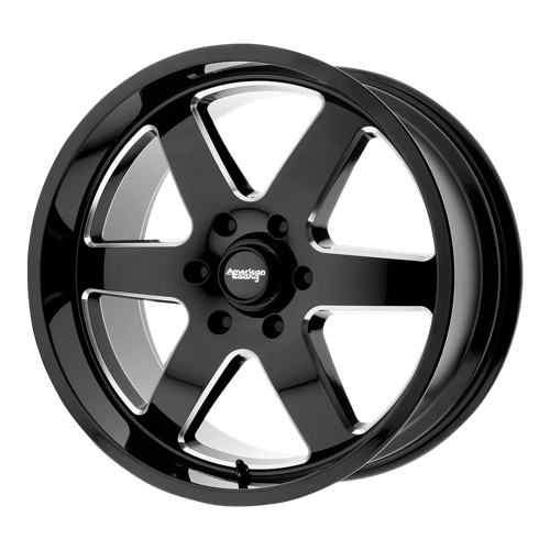 American Racing AR926 PATROL Gloss Black Milled 17x8.5 00 5x114.3mm 83.1mm - WheelWiz