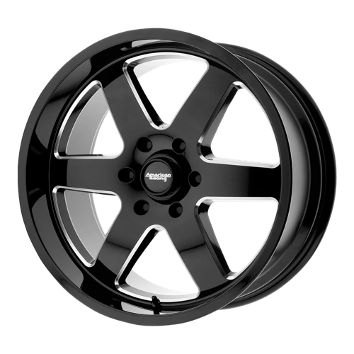 American Racing AR926 PATROL Gloss Black Milled 20x9 +12 6x139.7mm 106.1mm - Wheelwiz