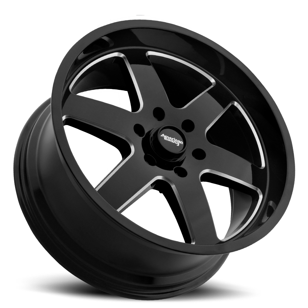 American Racing AR926 PATROL Gloss Black Milled 20x9 +12 6x135mm 87.1mm - Wheelwiz