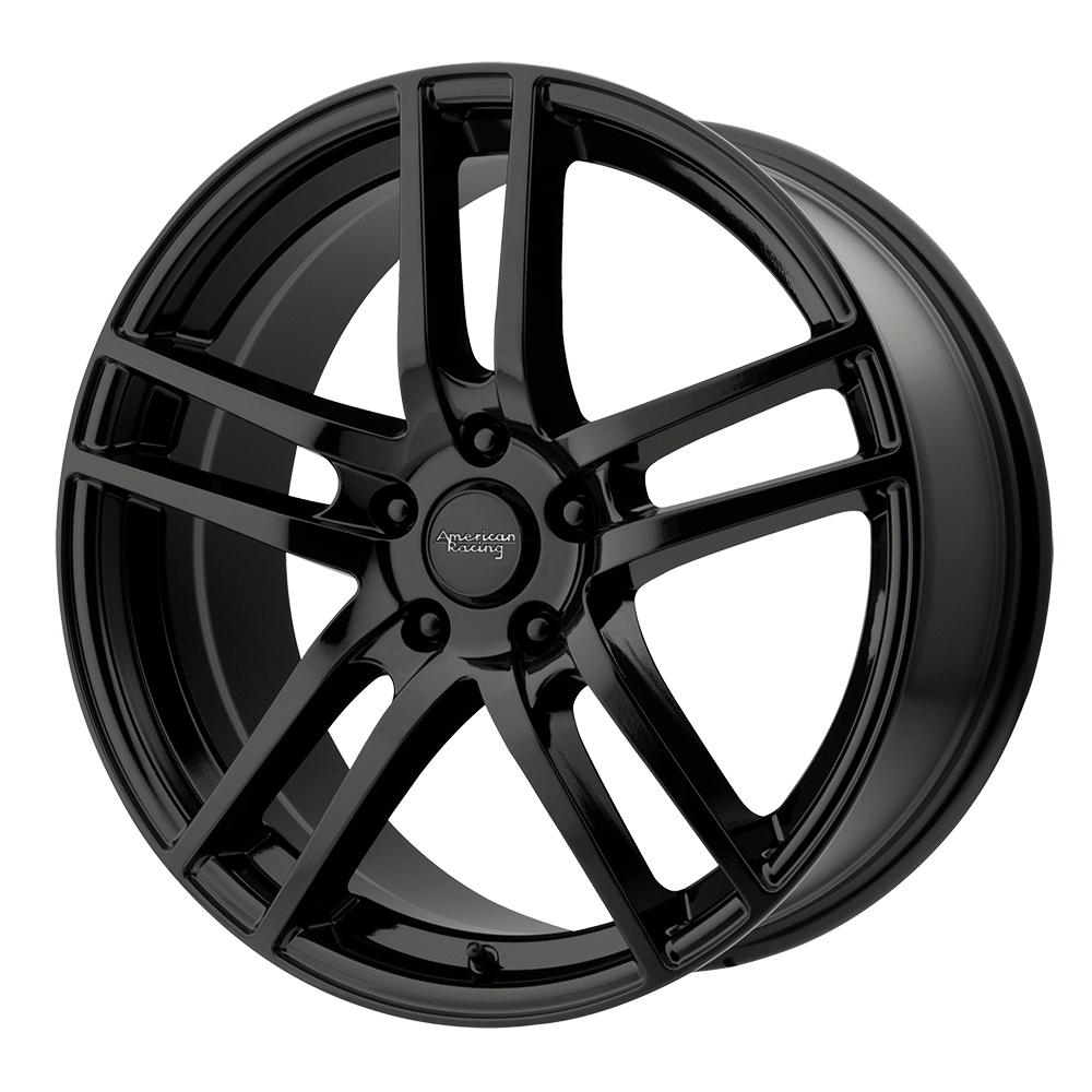 American Racing AR929 Gloss Black 18x8 +45 5x100mm 72.6mm - WheelWiz