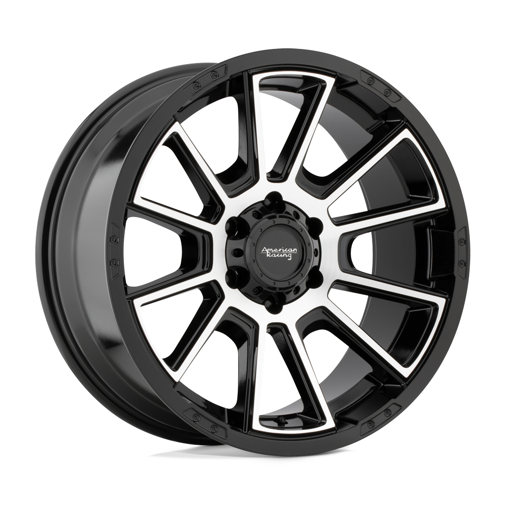 American Racing AR933 INTAKE Gloss Black Machined 20x9 00 5x127mm 78.1mm - WheelWiz