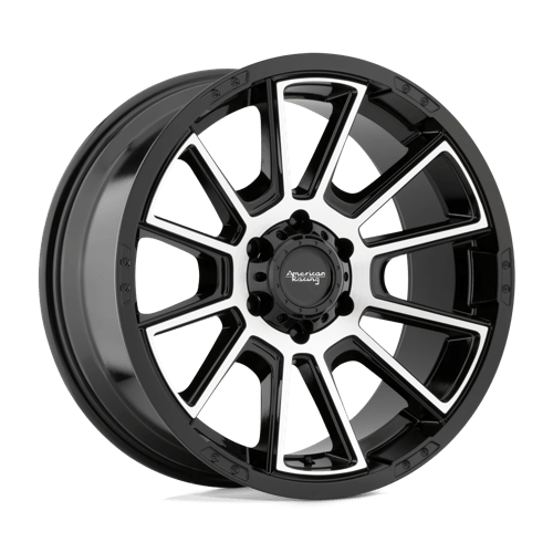 American Racing AR933 INTAKE Gloss Black Machined 20x9 +18 6x139.7mm 106.1mm - Wheelwiz