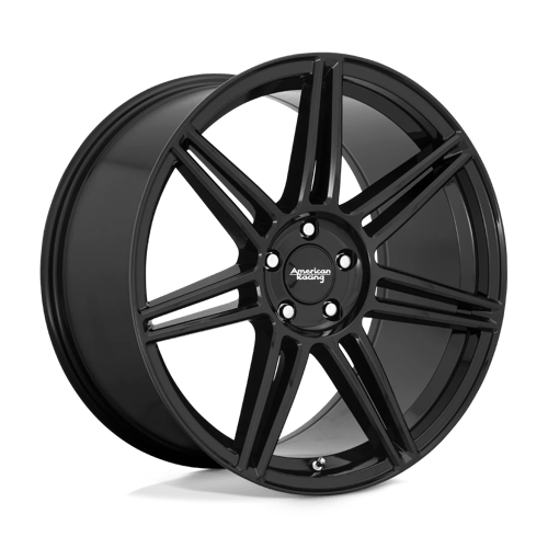 American Racing AR935 REDLINE Gloss Black 20x8.5 +25 5x120mm 74.1mm - WheelWiz