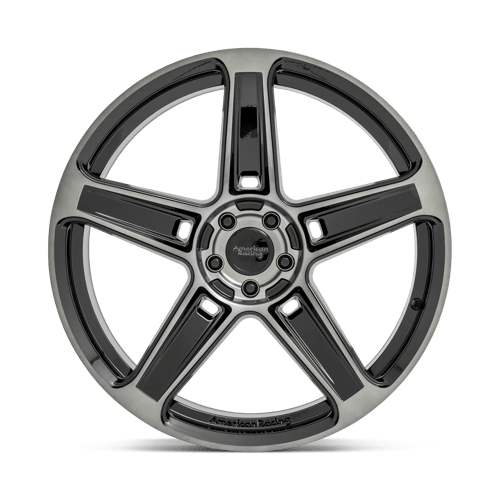 American Racing AR936 Gloss Black W/ Gray Tint 22x10.5 +25 5x115mm 72.6mm - Wheelwiz