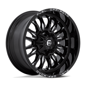 Fuel Offroad D795 ARC Gloss Black Milled 20x10 -18 6x135|6x139.7mm 106.1mm - Wheelwiz
