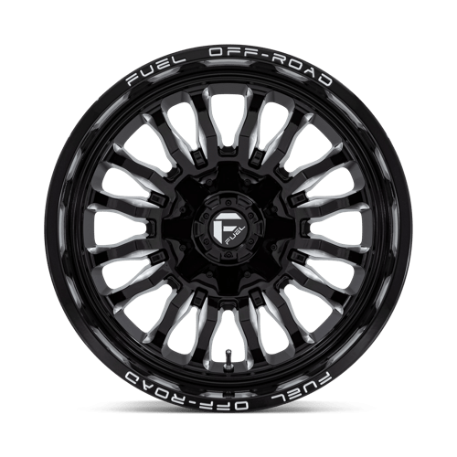 Fuel Offroad D795 ARC Gloss Black Milled 20x10 -18 6x135|6x139.7mm 106.1mm - Wheelwiz