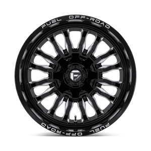 Fuel Offroad D795 ARC Gloss Black Milled 20x10 -18 6x135|6x139.7mm 106.1mm - Wheelwiz