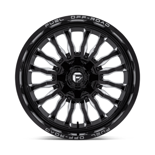 Fuel Offroad D795 ARC Gloss Black Milled 22x10 -18 6x135|6x139.7mm 106.1mm - Wheelwiz