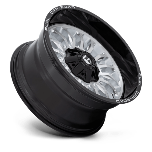 Fuel Offroad D798 ARC Silver Brush Face W/ Blk Lip 20x10 -18 6x135|6x139.7mm 106.1mm - Wheelwiz