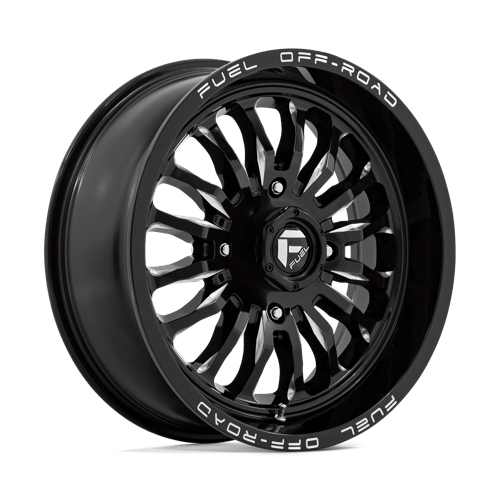 Fuel Offroad D821 ARC UTV Gloss Black Milled 18x7 +13 4x137mm 110.1mm - Wheelwiz