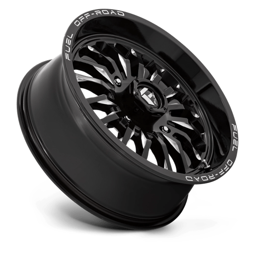 Fuel Offroad D821 ARC UTV Gloss Black Milled 18x7 +13 4x137mm 110.1mm - Wheelwiz