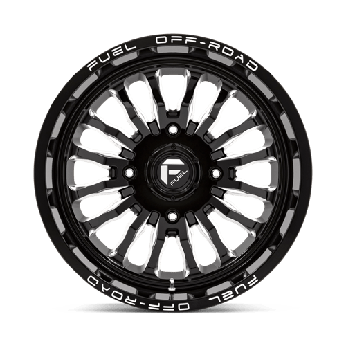 Fuel Offroad D821 ARC UTV Gloss Black Milled 20x7 +13 4x156mm 132mm - Wheelwiz