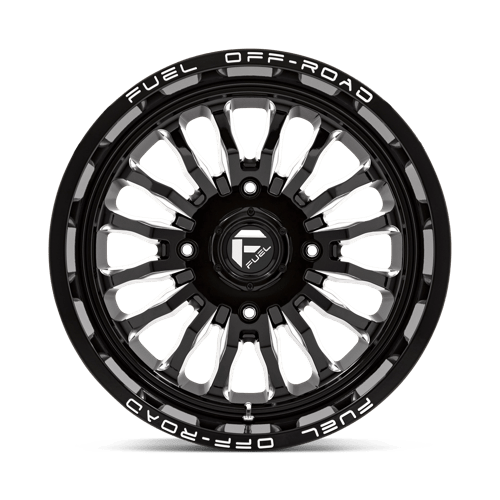 Fuel Offroad D821 ARC UTV Gloss Black Milled 18x7 +13 4x137mm 110.1mm - Wheelwiz