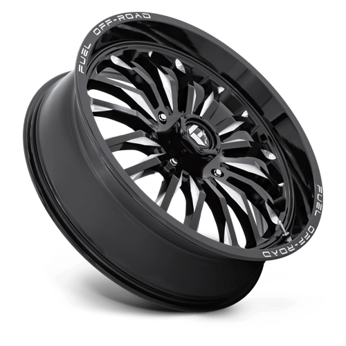 Fuel Offroad D821 ARC UTV Gloss Black Milled 22x7 +13 4x156mm 132mm - Wheelwiz
