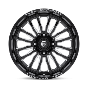 Fuel Offroad D821 ARC UTV Gloss Black Milled 22x7 +13 4x156mm 132mm - Wheelwiz