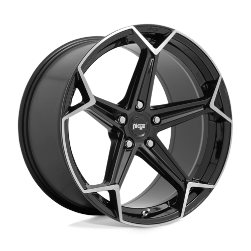 Niche N259 ARROW Gloss Black Brushed 20x10.5 +40 5x114.3mm 72.6mm - Wheelwiz