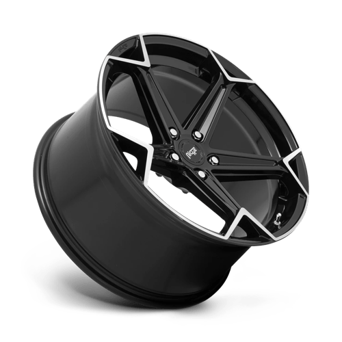 Niche N259 ARROW Gloss Black Brushed 20x10.5 +40 5x114.3mm 72.6mm - Wheelwiz