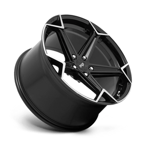 Niche N259 ARROW Gloss Black Brushed 20x9 +35 5x114.3mm 72.6mm - Wheelwiz