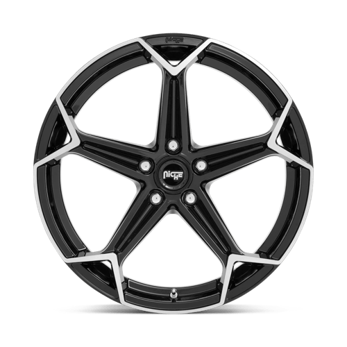Niche N259 ARROW Gloss Black Brushed 20x9 +18 5x115mm 71.5mm - Wheelwiz