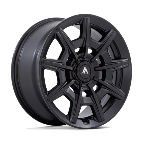 Asanti Black AB041 ESQUIRE Satin Black Gloss Black Face 22x10.5 +18 5x115|5x120mm 74.1mm - Wheelwiz