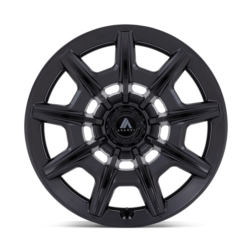 Asanti Black AB041 ESQUIRE Satin Black Gloss Black Face 22x10.5 +38 5x112|5x120mm 74.1mm - Wheelwiz