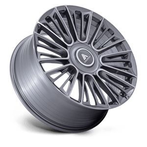Asanti Black AB049 PREMIER Anthracite Brushed 24x10 +20 Custom 72.6mm - Wheelwiz