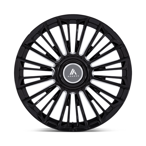 Asanti Black AB049 PREMIER Gloss Black 24x10 +20 Custom 72.6mm - Wheelwiz