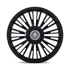 Asanti Black AB049 PREMIER Gloss Black 24x10 +35 5x120|5x130mm 84.1mm - Wheelwiz
