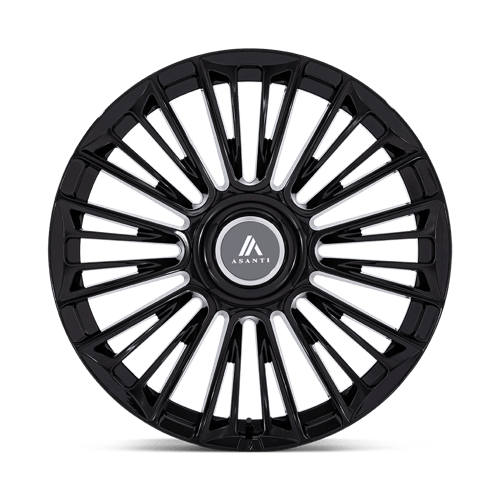 Asanti Black AB049 PREMIER Gloss Black 22x9.5 +20 Custom 72.6mm - Wheelwiz