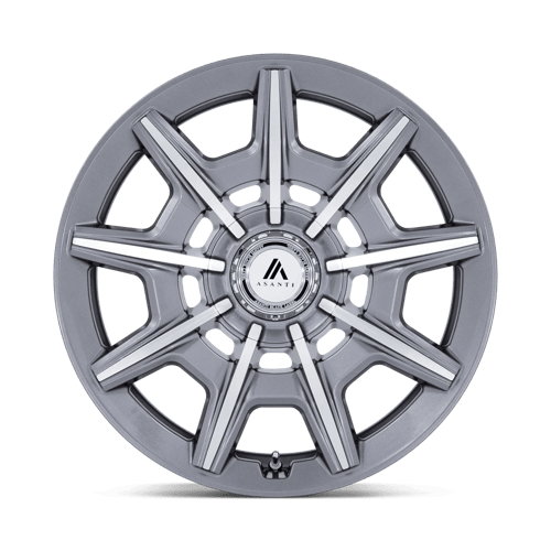 Asanti Black AB041 ESQUIRE Gloss Anthracite Bright Mach 20x10.5 +40 5x112|5x114.3mm 72.6mm - Wheelwiz