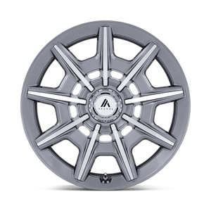 Asanti Black AB041 ESQUIRE Gloss Anthracite Bright Mach 22x9 +27 5x112|5x120mm 74.1mm - Wheelwiz