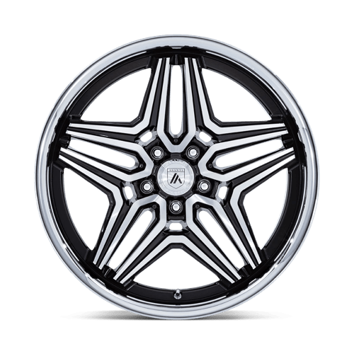 Asanti Black AB046 DUKE Gloss Black Machined 22x9 +15 5x115mm 72.6mm - Wheelwiz