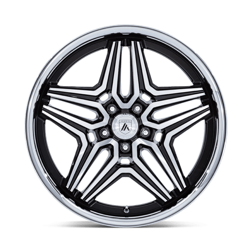 Asanti Black AB046 DUKE Gloss Black Machined 20x10.5 +18 Custom 72.6mm - Wheelwiz
