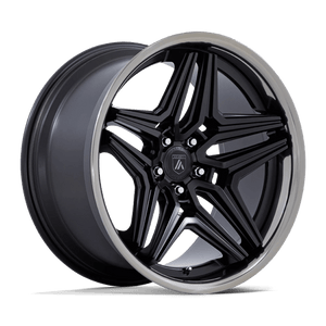 Asanti Black AB046 DUKE Satin Black W/ Ddt Lip 20x10.5 +18 5x120mm 74.1mm - Wheelwiz
