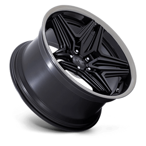 Asanti Black AB046 DUKE Satin Black W/ Ddt Lip 22x9 +15 Custom 72.6mm - Wheelwiz
