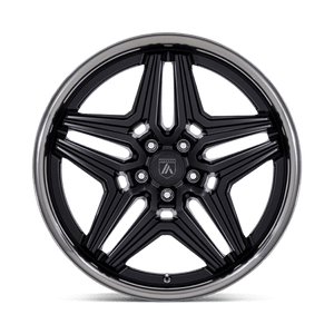 Asanti Black AB046 DUKE Satin Black W/ Ddt Lip 20x10.5 +18 5x120mm 74.1mm - Wheelwiz