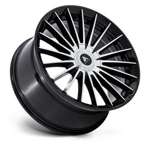 Asanti Black AB048 VICEROY Gloss Black W/ Machined Face 22x9 +15 Custom 72.6mm - Wheelwiz