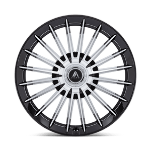 Asanti Black AB048 VICEROY Gloss Black W/ Machined Face 20x10.5 +45 5x108|5x112mm 72.6mm - Wheelwiz